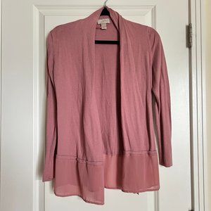 Loft Outlet Rose Pink Cardigan